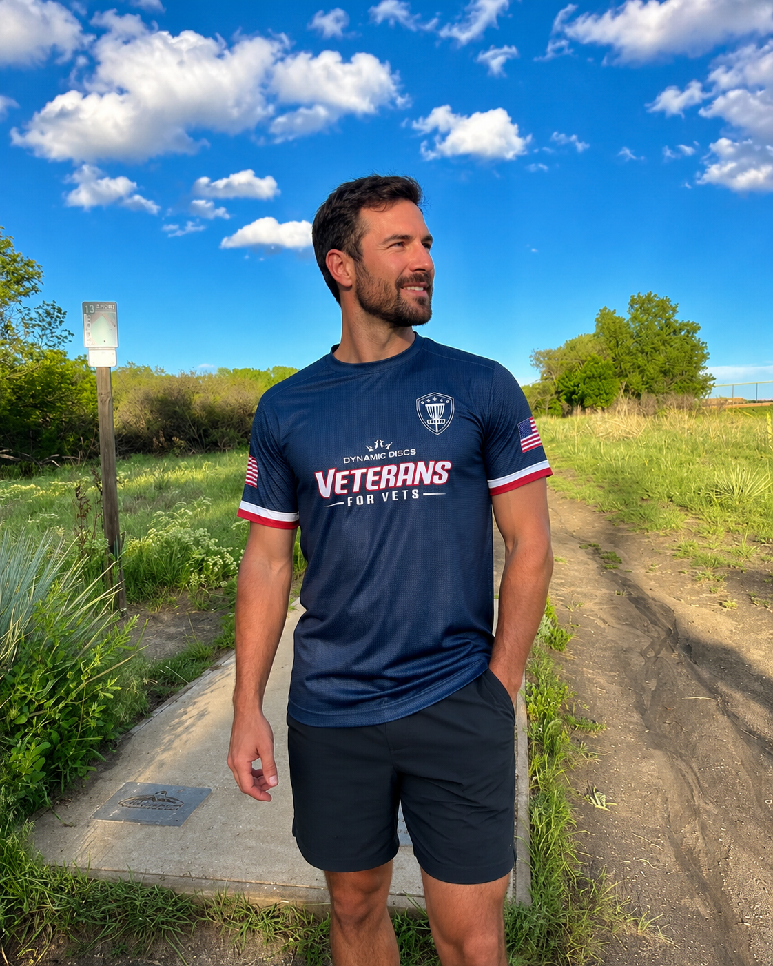 Bulk Disc Golf Jersey - Veterans For Vets - Dynamic Discs Jersey