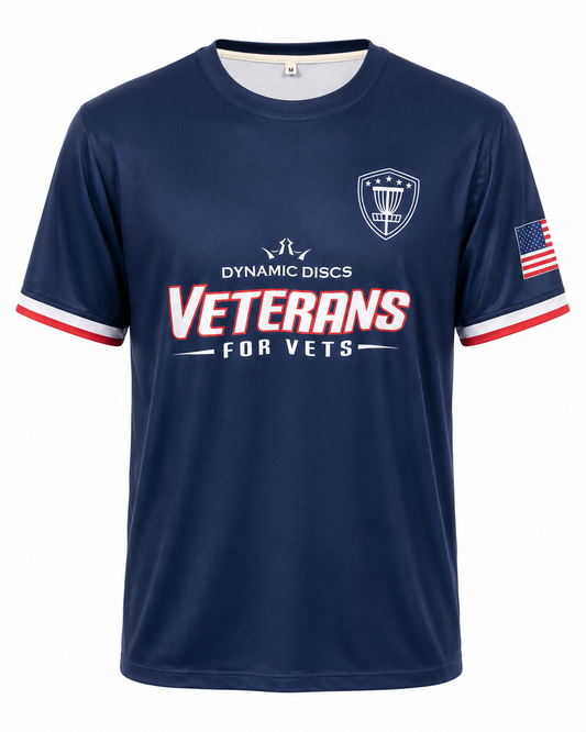 Bulk Disc Golf Jersey - Veterans For Vets - Dynamic Discs Jersey