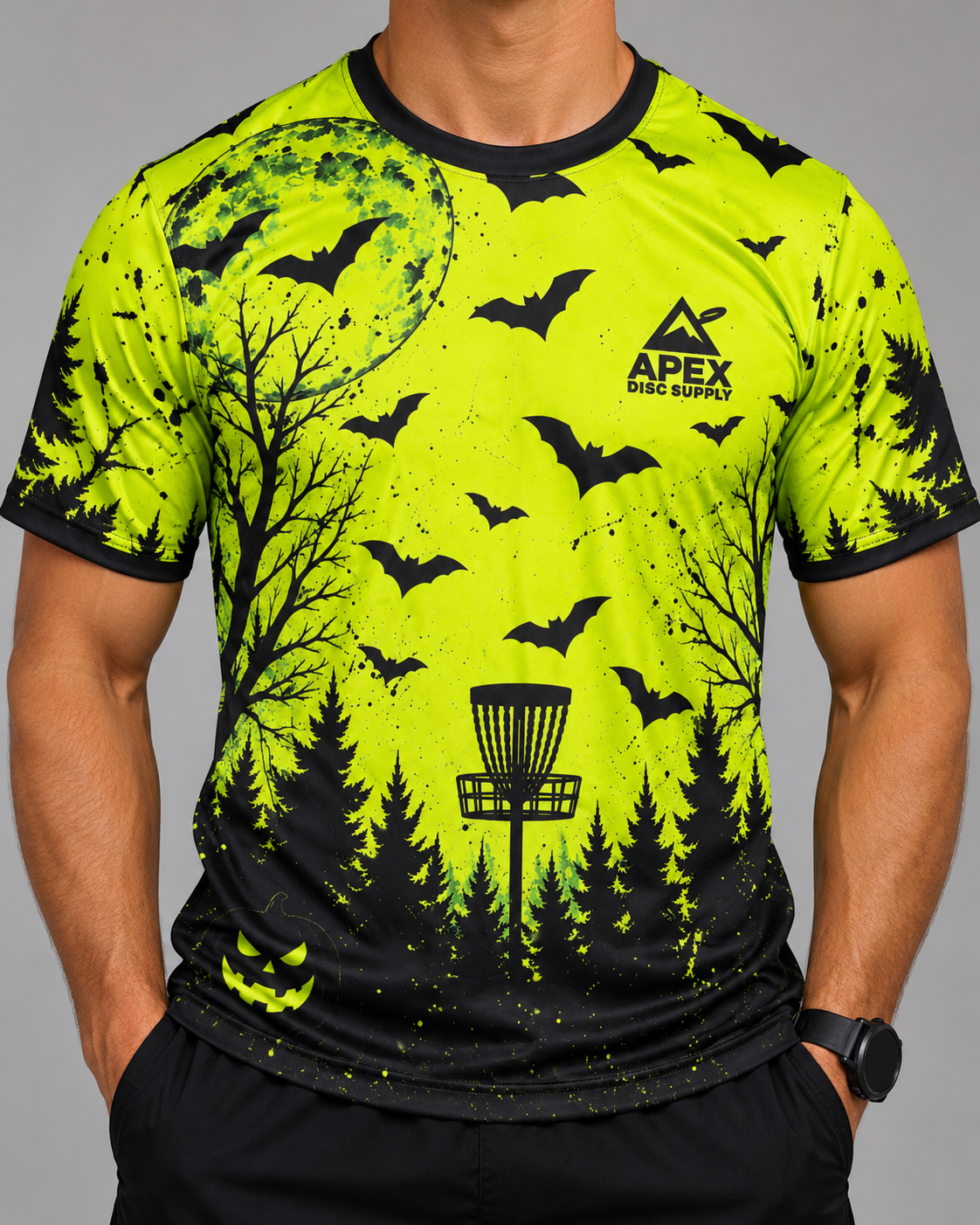 Disc Golf Jersey Shirt Halloween Design Apex Disc Supply